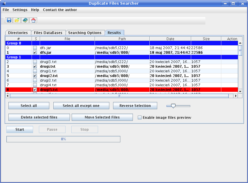 Duplicate Files Searcher